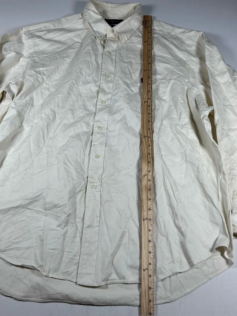 Ralph Lauren Men's White Shirt Blake Fit Button Down Size Fits: 3XL Big See Pics